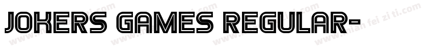 Jokers Games Regular字体转换